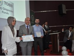 Genç Girişimcilere Sertifikaları Verildi