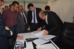 Viranşehir kaymakamı Çadır Kenti denetledi