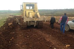 Mardin’de yol yapım çalışması