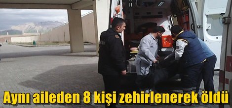 Doğubayazıt'ın Alıntepe köyünde aynı aileden 8 kişi zehirlenerek öldü video