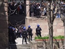 Ankara Üniversitesi Dil ve Tarih-Coğrafya Fakültesi'nde olaylar çıktı, eğitime ara verildi