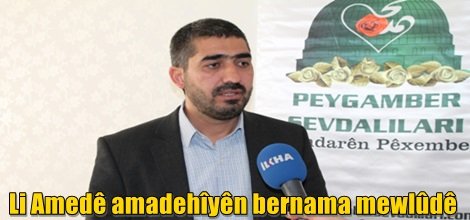 Li Amedê amadehîyên bernama mewlûdê