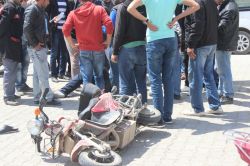 Ceylanpınar 'da motosiklet otomobille çarpıştı: 1 yaralı