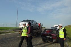 Diyarbakır-Silvan karayolunda trafik kazası foto