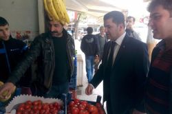 Ceylanpınar Kaymakamı Ahmet Karatepe, esnafın sıkıntılarını dinledi