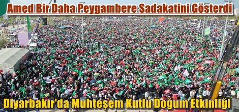Diyarbakır Newroz parkında kutlu doğum etkinliği 2015 Peygamber Sevdalıları foto video