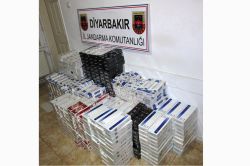 Diyarbakır’da 10 bin paket kaçak sigara yakalandı video