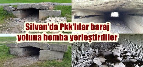 Silvan'da Pkk'lılar menfeze bomba yerleştirdiler