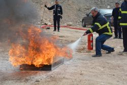 Mardin İtfaiye Şube Müdürlüğü'nden yangın tatbikatı