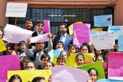 Öğrencilerden “Küfür ve Şiddete Hayır” etkinliği