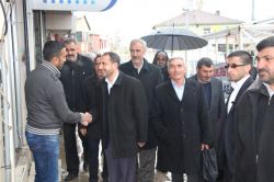 'Hür Aday' Sait Şahin Karlıova esnafına ziyarete bulundu