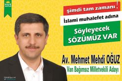 Hür Aday Mehdi Oğuz’dan Regaip Kandili mesajı