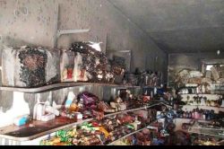 Kızıltepe'de elektrik kontağı marketi küle çevirdi video