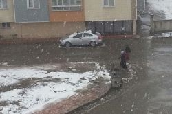 Ağrı yeniden beyaza büründü video