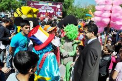 Batman Atatürk Parkında çocuklar için eğlence parkı kuruldu