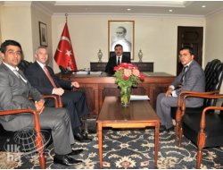 Vali Ahmet Turhan Amerika Eyalet Savcısını Makamında Kabul Etti