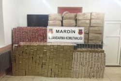 Mardin Alakuş Mahallesinde 41 bin 340 paket kaçak sigara ele geçirildi