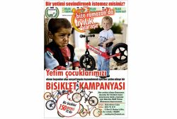 Yetim çocuklar için bisiklet kampanyası