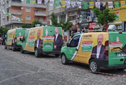 Hür aday Aydın Gök için anons araçları dolaşmaya başladı video