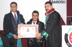 Yeni avukatlar mesleğe ilk adımlarını attı