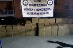 Batman’da 124 bin paket kaçak sigara ele geçirildi