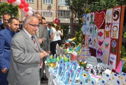 Anaokulu öğrencilerinden resim yeteneklerini sergilediler