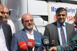 Suriye'ye insani yardım gönderildi