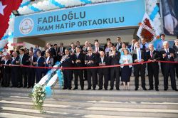 Bülent Arınç, Gaziantep’te İmam Hatip Ortaokulu açıldı