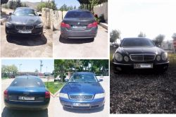 Diyarbakır’da kaçak  lüks araçlara el konuldu