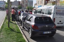 Batman'da maddi hasarlı trafik kazası