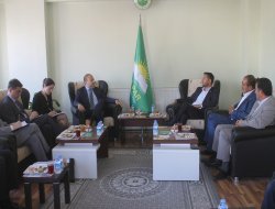 Büyükelçilik müsteşarları HÜDA PAR'ı ziyaret etti