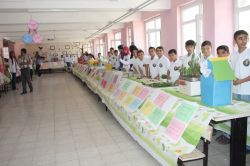 Ortaokul öğrencilerinden TÜBİTAK bilim fuarı