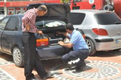 LPG’li otomobilde gaz kaçağı paniğe neden oldu