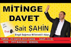 Said Şahin’in seçim mitingine davet
