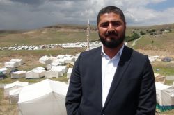 Batman'ın Beşiri ilçesinde Şeyh Halid için yüzlerce çadır kuruldu