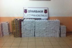 Diyarbakır’da 150 bin TL değerinde kaçak sigara ele geçirildi