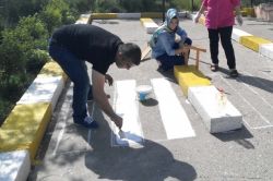 Diyarbakır, Silvan’da çocuk trafik pisti oluşturuldu