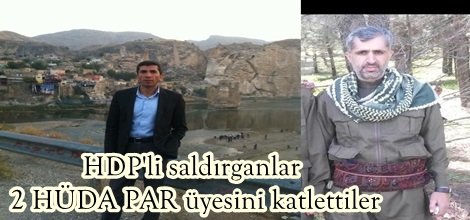 HDP'li saldırganlar 2 HÜDA PAR üyesini katlettiler