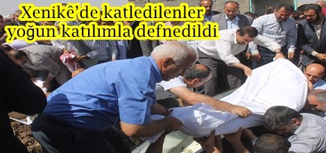 Xenikê’de katledilenler yoğun katılımla defnedildi