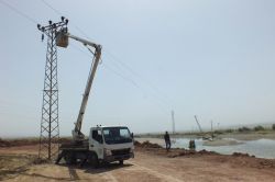 DEDAŞ Yıkılma tehlikesi olan direkler yenileri ile değiştirildi