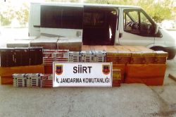 Siirt’te 21 bin paket kaçak sigara ele geçirildi