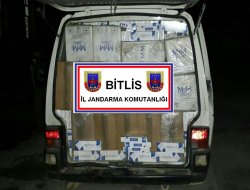 Bitlis’te 28 bin paket kaçak sigara yakalandı