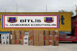 Bitlis’te 116 bin paket kaçak sigara yakalandı