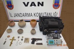 Van’da tarihi eser operasyonu-foto