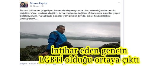 İntihar eden gencin LGBTİ olduğu ortaya çıktı-foto