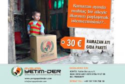 Avrupa Yetim Der'den Ramazan kampanyası