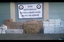 Batman’da 150 bin TL değerinde kaçak sigara ele geçirildi