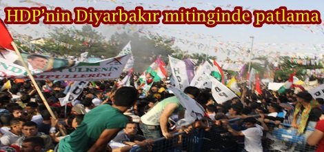 HDP’nin Diyarbakır mitinginde patlama-foto