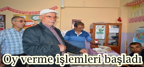 Oy verme işlemleri başladı