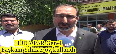 HÜDA PAR Genel Başkanı Yılmaz oy kullandı-foto